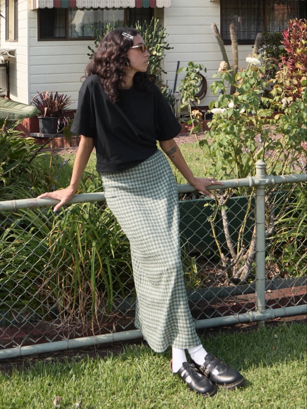 Afends Base Seesucker Maxi Skirt - Picture 9 of 12